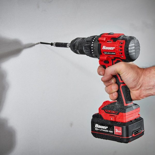 BAUER - 20V Brushless Cordless, 1/2 in. Drill/Driver - Tool Only - 58952 - Imagen 8