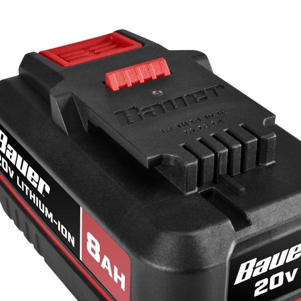 BAUER - 20V 8 Ah Batería de Litio-Ion de Alta Capacidad - 58993 - Imagen 8