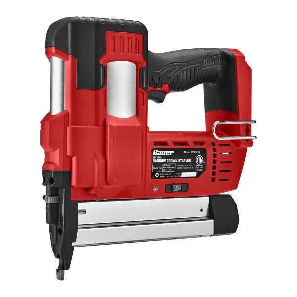 BAUER - 20V Inalámbrica, Grapadora de Corona Estrecha Calibre 18 - Solo Herramienta - 59098 - Imagen 3