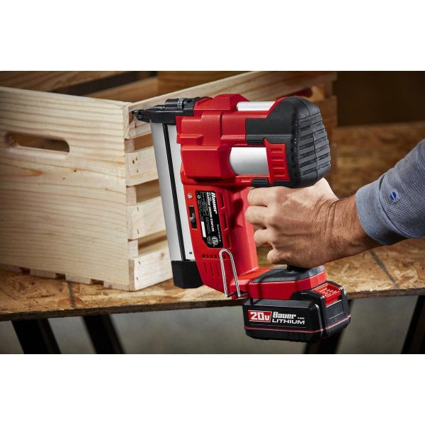 BAUER - 20V Inalámbrica, Grapadora de Corona Estrecha Calibre 18 - Solo Herramienta - 59098 - Imagen 7