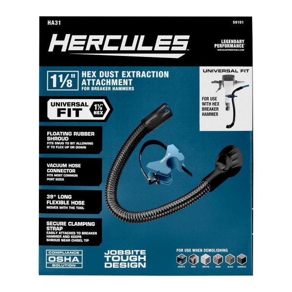 HERCULES - 1-1/8 in. Hex Dust Extraction Attachment for Breaker Hammers - 59101 - Imagen 2