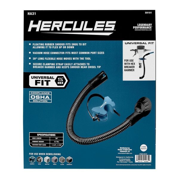 HERCULES - 1-1/8 in. Hex Dust Extraction Attachment for Breaker Hammers - 59101 - Imagen 3
