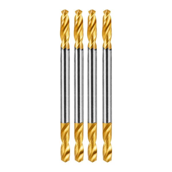 BAUER - 1/8 in. Double-Ended Titanium Drill Bits, 4-Piece - 59107 - Imagen 2