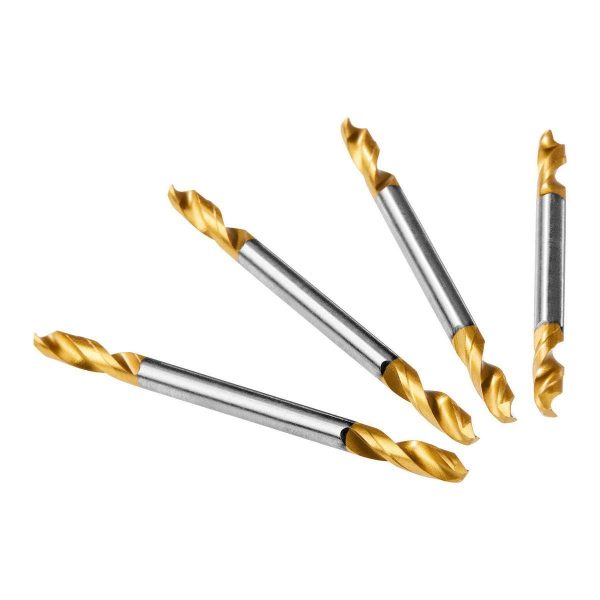 BAUER - 1/8 in. Double-Ended Titanium Drill Bits, 4-Piece - 59107 - Imagen 3
