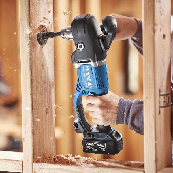 HERCULES - 20V Brushless Cordless, 1/2 in. Variable-Speed Right Angle Drill - Tool Only - 59178 - Imagen 10