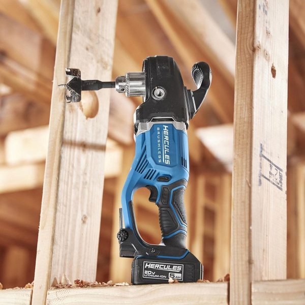 HERCULES - 20V Brushless Cordless, 1/2 in. Variable-Speed Right Angle Drill - Tool Only - 59178 - Imagen 11