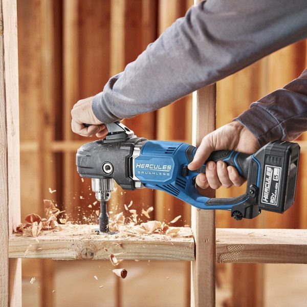 HERCULES - 20V Brushless Cordless, 1/2 in. Variable-Speed Right Angle Drill - Tool Only - 59178 - Imagen 12