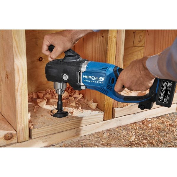 HERCULES - 20V Brushless Cordless, 1/2 in. Variable-Speed Right Angle Drill - Tool Only - 59178 - Imagen 8