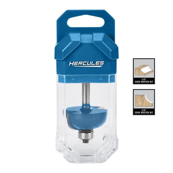 HERCULES - 1/2 in. Cove Router Bit with 1/4 in. Shank - 59254 - Imagen 2