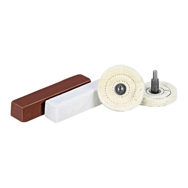 WARRIOR - Kit de Pulido y Abrillantado de 2-1/2 pulg con Vástago de 1/4 pulg, 4 Piezas - 59287