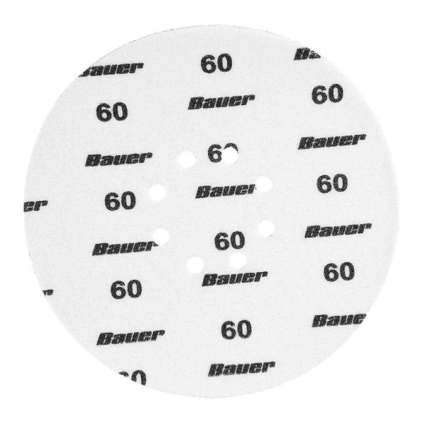 BAUER - 9 in., 60-Grit Hook-and-Loop Drywall Sanding Discs, 5-Pack - 59288 - Imagen 5