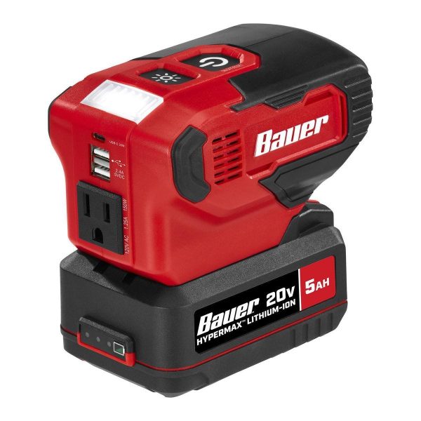BAUER - 20V 190 Watt Power Source Battery Inverter - Tool Only - 59299 - Imagen 3