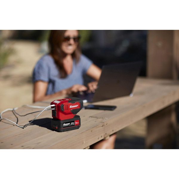 BAUER - 20V 190 Watt Power Source Battery Inverter - Tool Only - 59299 - Imagen 6