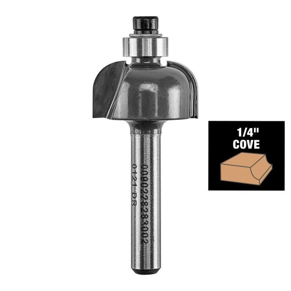BAUER - Carbide Tip Decorative Router Bit Set, 4-Piece - 59301 - Imagen 10