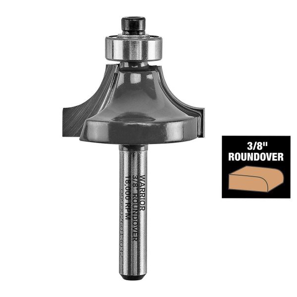 BAUER - Roundover Router Bit Set, 4-Piece - 59308 - Imagen 5