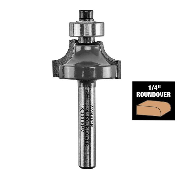 BAUER - Roundover Router Bit Set, 4-Piece - 59308 - Imagen 6