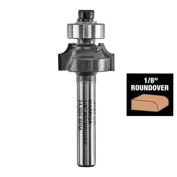 BAUER - Roundover Router Bit Set, 4-Piece - 59308 - Imagen 7