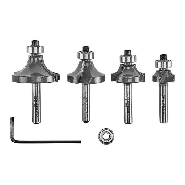BAUER - Roundover Router Bit Set, 4-Piece - 59308 - Imagen 8