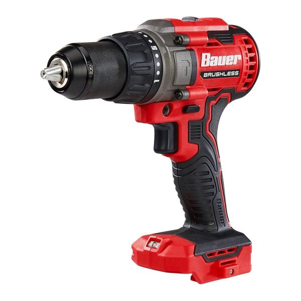BAUER - 20V Brushless Inalámbrico, Taladro Percutor de 1/2 pulgada - Solo Herramienta - 59368 - Imagen 3