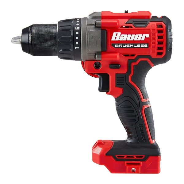 BAUER - 20V Brushless Inalámbrico, Taladro Percutor de 1/2 pulgada - Solo Herramienta - 59368 - Imagen 4