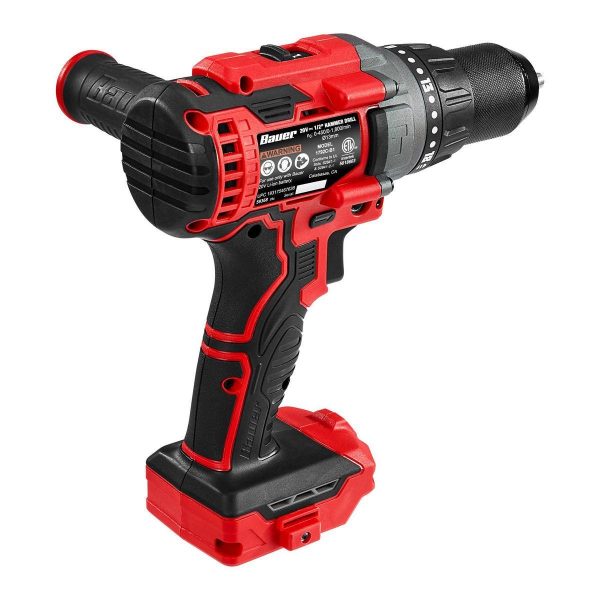 BAUER - 20V Brushless Inalámbrico, Taladro Percutor de 1/2 pulgada - Solo Herramienta - 59368 - Imagen 6