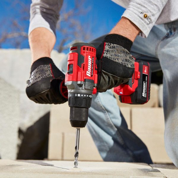 BAUER - 20V Brushless Inalámbrico, Taladro Percutor de 1/2 pulgada - Solo Herramienta - 59368 - Imagen 8