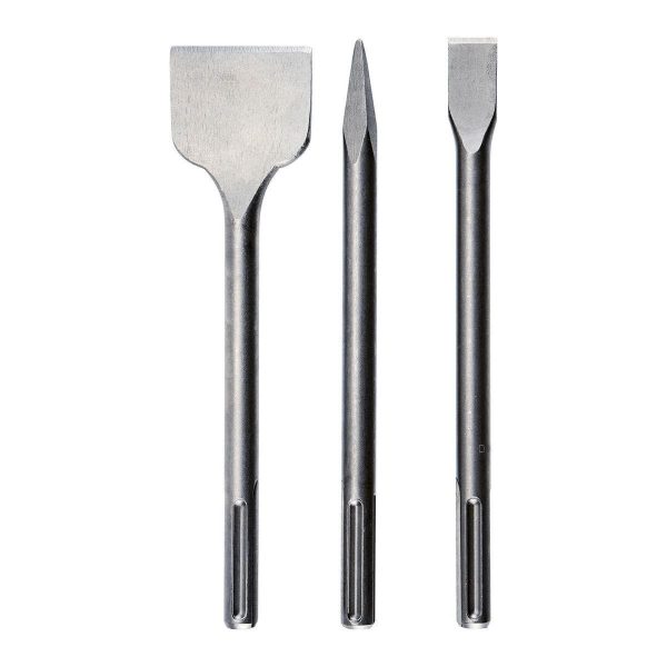 WARRIOR - SDS-MAX Type Masonry Chisel Bit Set, 3-Piece - 59370