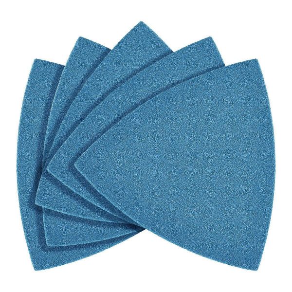 HERCULES - 120-Grit Hook-and-Loop Triangle Detail Sanding Sheets for Oscillating Multi-Tools, 5-Pack - 59395 - Imagen 3