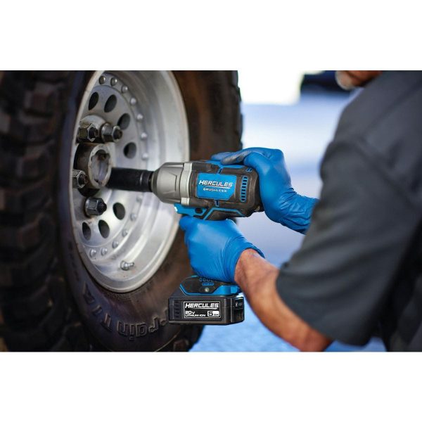 HERCULES - Llave de impacto inalámbrica brushless de alto torque 1/2 pulgada con anillo de fricción - Solo herramienta - 59398 - Imagen 8