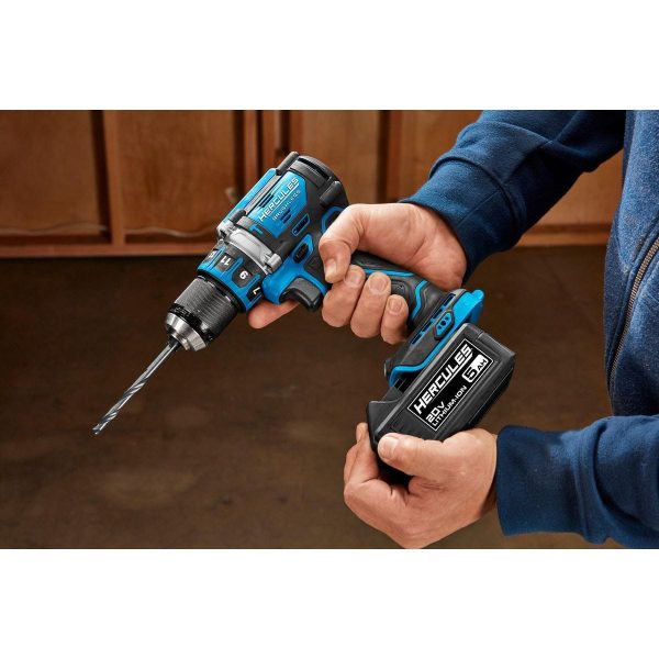 HERCULES - 20V Brushless Cordless, 1/2 in. Compact Hammer Drill/Driver - Tool Only - 59419 - Imagen 9
