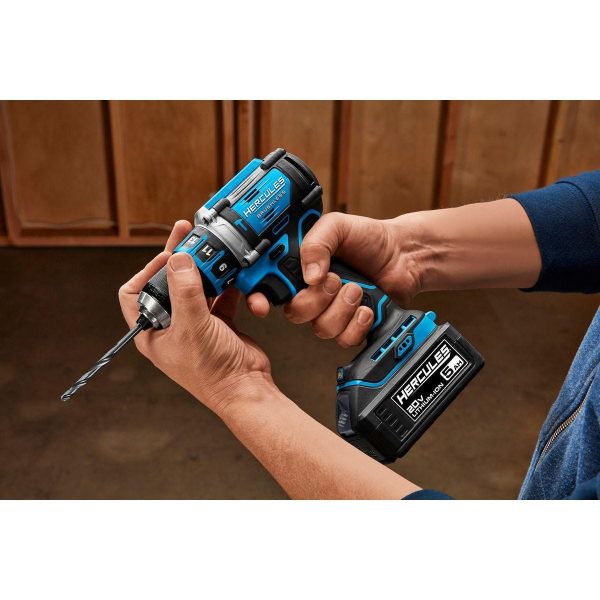 HERCULES - 20V Brushless Cordless, 1/2 in. Compact Hammer Drill/Driver - Tool Only - 59419 - Imagen 10