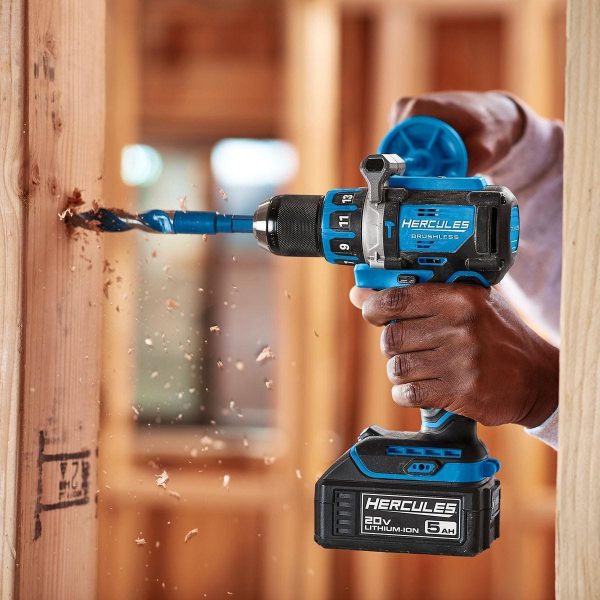 HERCULES - 20V Brushless Cordless, 1/2 in. Compact Hammer Drill/Driver - Tool Only - 59419 - Imagen 15