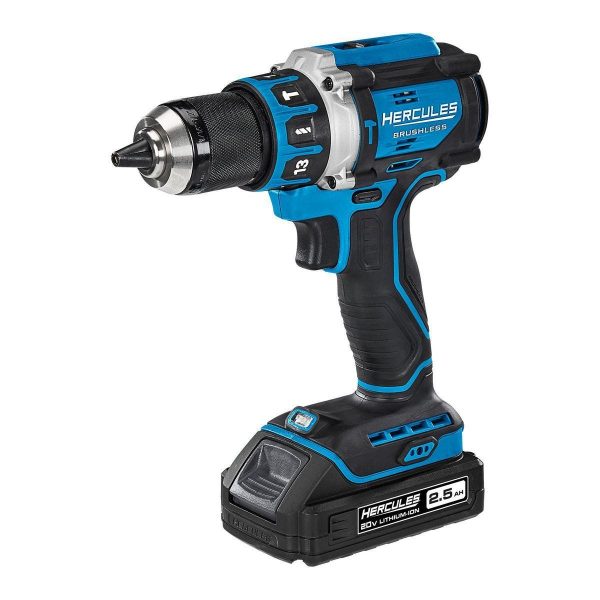 HERCULES - 20V Brushless Cordless, 1/2 in. Compact Hammer Drill/Driver - Tool Only - 59419 - Imagen 7