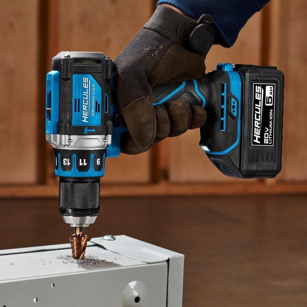 HERCULES - 20V Brushless Cordless, 1/2 in. Compact Hammer Drill/Driver - Tool Only - 59419 - Imagen 8