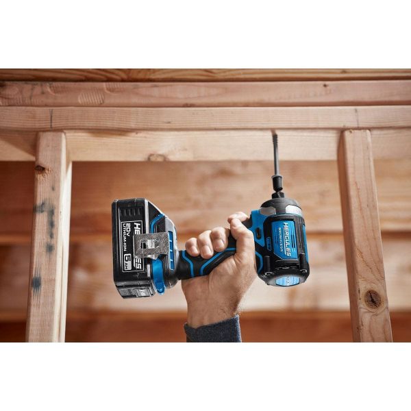 HERCULES - 20V Brushless Inalámbrico, 1/4 pulg. Compacto, Impact Driver 3 Velocidades - Solo Herramienta - 59421 - Imagen 13