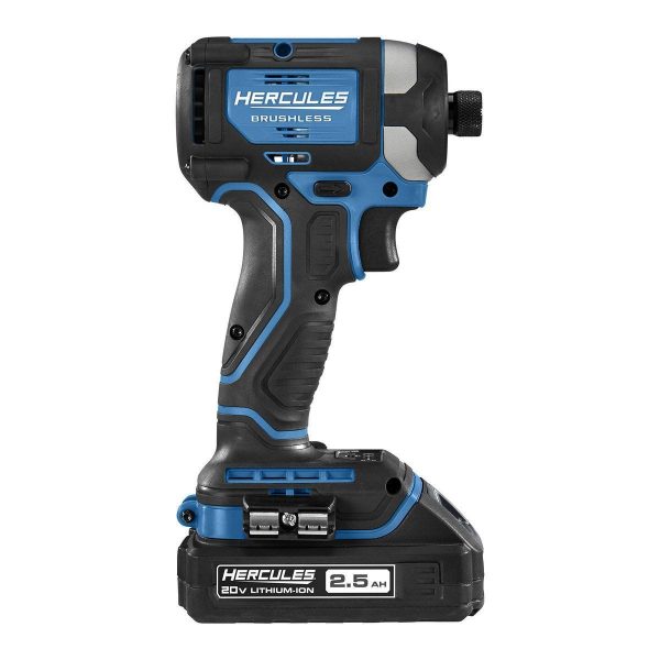 HERCULES - 20V Brushless Inalámbrico, 1/4 pulg. Compacto, Impact Driver 3 Velocidades - Solo Herramienta - 59421 - Imagen 19