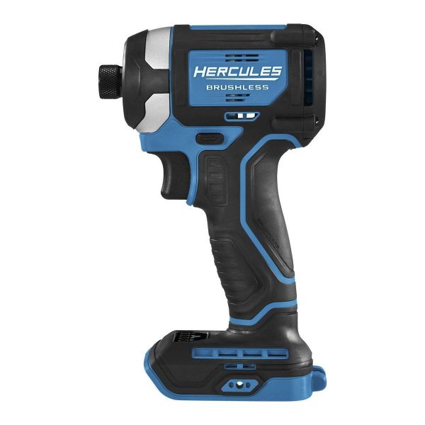 HERCULES - 20V Brushless Inalámbrico, 1/4 pulg. Compacto, Impact Driver 3 Velocidades - Solo Herramienta - 59421 - Imagen 4