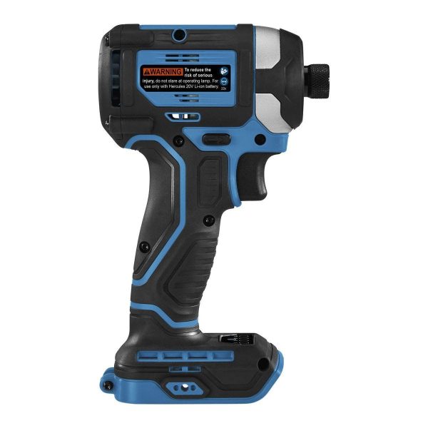 HERCULES - 20V Brushless Inalámbrico, 1/4 pulg. Compacto, Impact Driver 3 Velocidades - Solo Herramienta - 59421 - Imagen 5