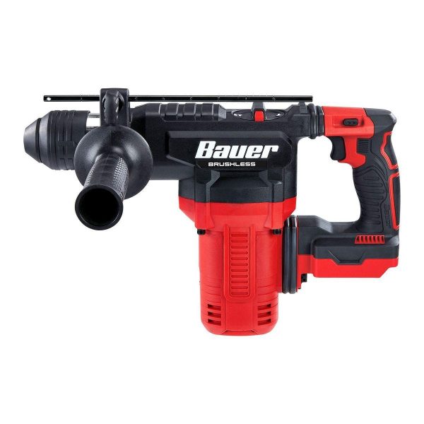BAUER - 20V Brushless Cordless L-Shape 1-1/8 in. SDS-PLUS Type Rotary Hammer - Tool Only - 59439 - Imagen 3