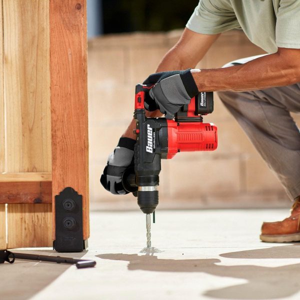 BAUER - 20V Brushless Cordless L-Shape 1-1/8 in. SDS-PLUS Type Rotary Hammer - Tool Only - 59439 - Imagen 7