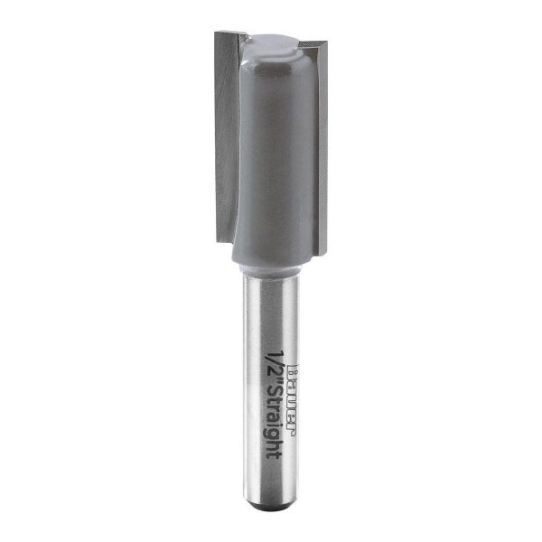 BAUER - Carbide Tip Straight Router Bit Set, 5-Piece - 59509 - Imagen 8