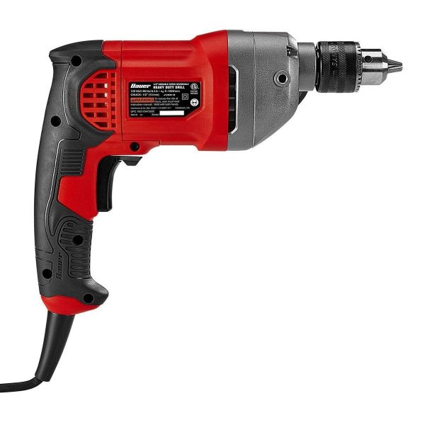 BAUER - 6.3 Amp, 1/2 in. Variable-Speed Drill - 59519 - Imagen 5
