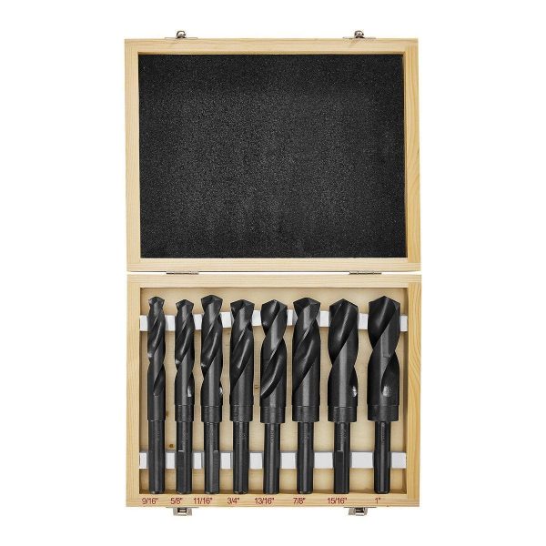 BAUER - Black Oxide Silver and Deming Drill Bit Set, 8-Piece - 59552 - Imagen 3