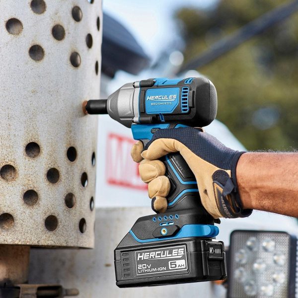 HERCULES - Llave de impacto compacta inalámbrica sin escobillas 20V, 3/8 pulgadas, 4 modos - Solo herramienta - 59667 - Imagen 11
