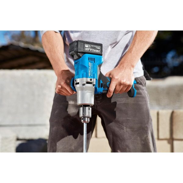 HERCULES - 20V Brushless Cordless, 1/2 in. Mud Mixer - Tool Only - 59715 - Imagen 9