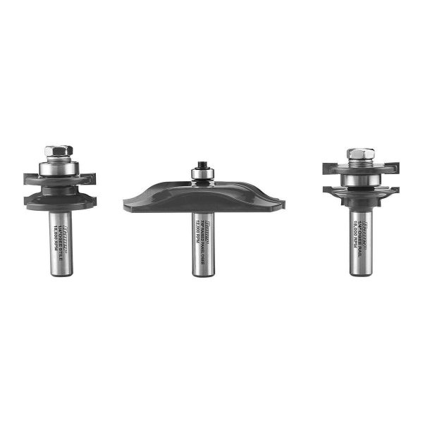 BAUER - Carbide Tip Doormaker Router Bit Set, 3-Piece - 59775 - Imagen 4