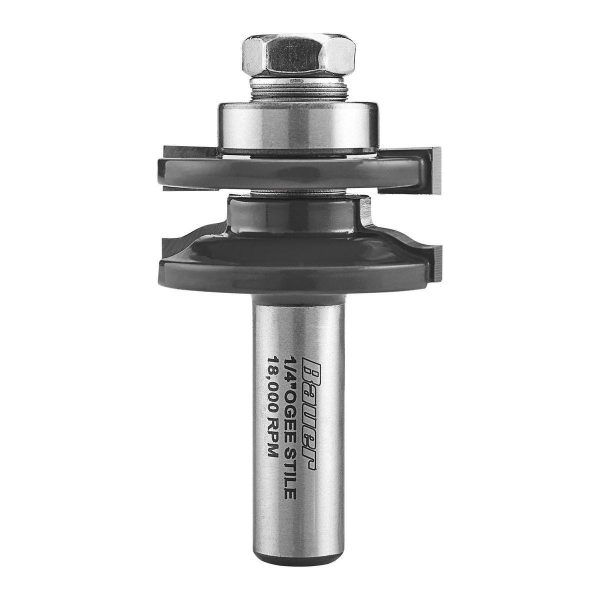 BAUER - Carbide Tip Doormaker Router Bit Set, 3-Piece - 59775 - Imagen 6