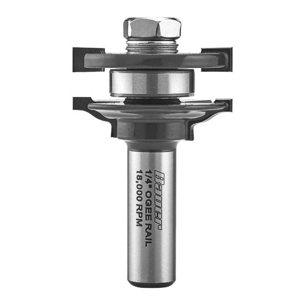BAUER - Carbide Tip Doormaker Router Bit Set, 3-Piece - 59775 - Imagen 7