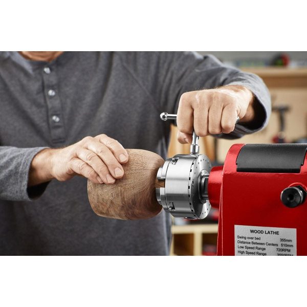BAUER - Wood Lathe Chuck Set, 6-Piece - 59841 - Imagen 11