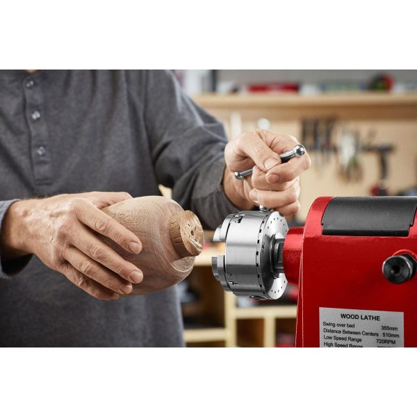 BAUER - Wood Lathe Chuck Set, 6-Piece - 59841 - Imagen 8